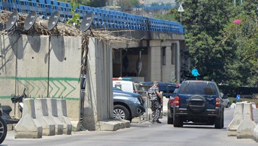 إجراءات أمنية في محيط فصر العدل في بيروت (حسام شبارو).
