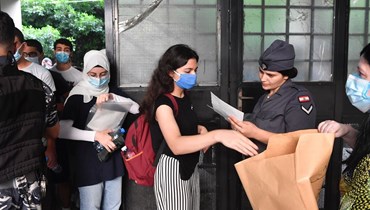 طلاب خلال تقديمهم الامتحانات الرسمية (أرشيفية، حسام شبارو).