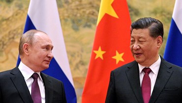 الرئيس الروسي فلاديمير بوتين في ضيافة نظيره الصيني شي جينبينغ، شباط 2022 ("أ ف ب" عن "سبوتنيك")