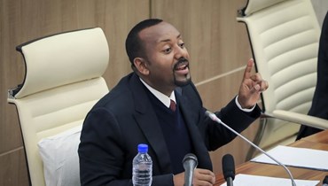 رئيس الوزراء الإثيوبي أبيي أحمد يلقي كلمة أمام البرلمان في أديس أبابا (7 تموز 2022، أ ب). 