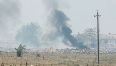 إخلاء قريتين روسيتين بسبب حريق في مستودع ذخائر قرب الحدود مع أوكرانيا