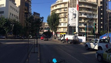 مشهد من ساحة ساسين في الأشرفية (النهار).