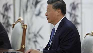 الرئيس الصيني في أوزباكستان (أ ف ب).