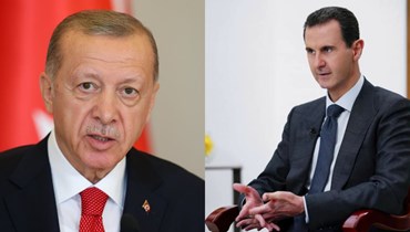 صورة مركّبة لإردوغان والأسد.