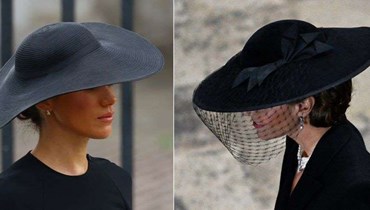في جنازة الملكة إليزابيث: الأميرة كيت والدوقة ميغان اعتمرتا قبّعتين متطابقتين مع تسريحتين متشابهتين، أهي صدفة أم رسالة؟