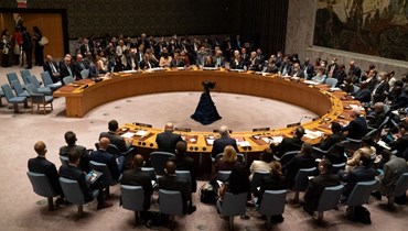 مجلس الأمن الدولي منعقدا في مقر الأمم المتحدة في نيويورك (22 أيلول 2022، أ ف ب). 