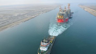 سفينة التنقيب واستخراج النفط والغاز "انرجين باور" تعبر قناة السويس قبل وصولها إلى هدفها في حقل كاريش.