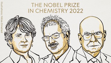 نوبل الكيمياء لثلاثي أميركي-دنماركي بات أحد أعضائه خامس شخص يفوز بالجائزة مرّتين