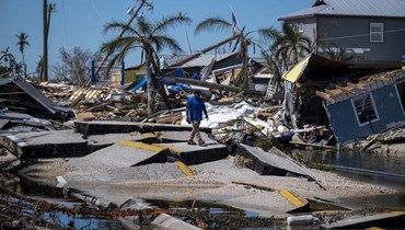 آثار الإعصار "إيان" في فلوريدا (أ ف ب).