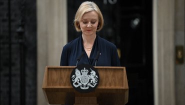 رئيسة الوزراء البريطانية المستقيلة  ليز تراس (أ ف ب).
