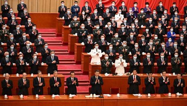 ختام المؤتمر الذي يعقده  الحزب الشيوعي الصيني (أ ف ب).
