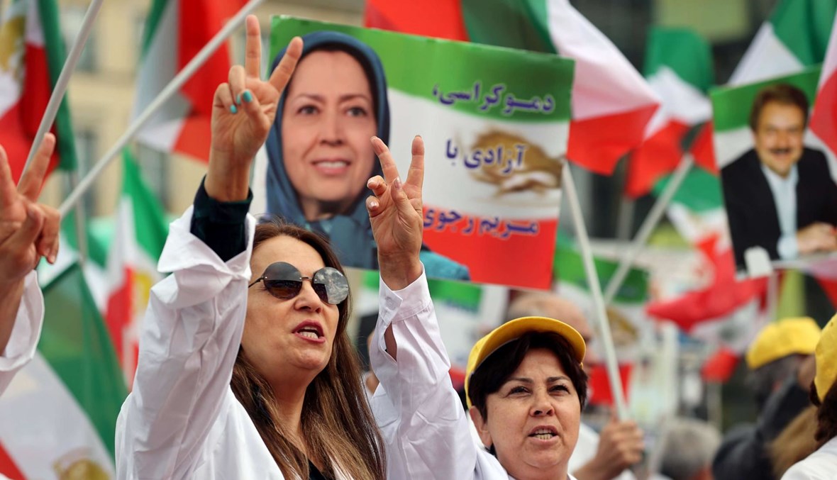 من الاحتجاجات في إيران.