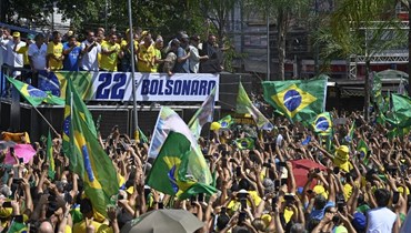 أنصار الرئيس البرازيلي المنتهية ولايته جايير بولسونارو (أ ف ب).