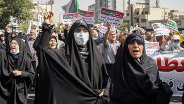 احتجاجات إيران (أ ف ب).