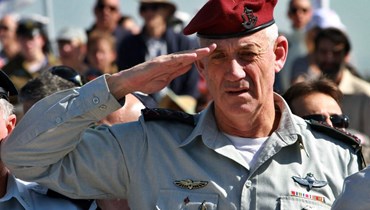 رئيس أركان الجيش الإسرائيلي السابق بيني غانتس (أ ف ب).