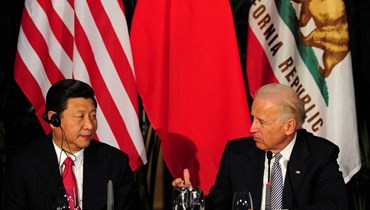 الرئيس الأميركي جو بايدن والزعيم الصيني شي جينبينغ (أ ف ب). 