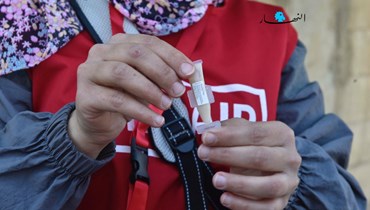 لبنان يُطلق المرحلة الأولى من الحملة الوطنية للقاح الكوليرا (حسام شبارو).