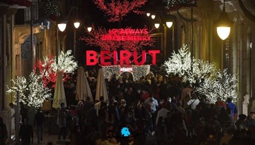 زينة الميلاد في أسواق بيروت التجارية (نبيل إسماعيل)
