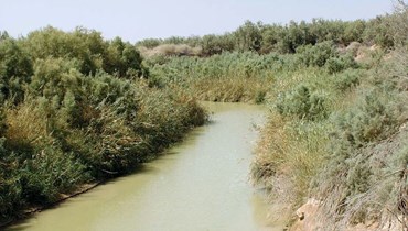 جزء من مجرى نهر الأردن (بريتانيكا).