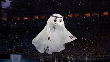 من الافتتاحية المبهرة لكأس العالم في قطر (أ ف ب).