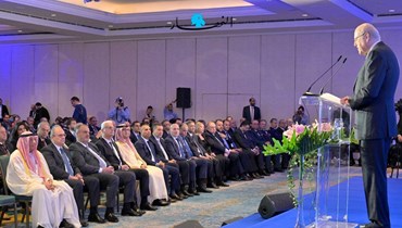 افتتاح "منتدى بيروت الاقتصادي" في فندق فينيسيا (نبيل إسماعيل).