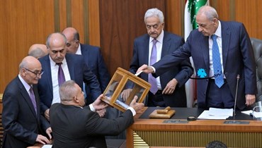 الرئيس بري في جلسة انتخاب رئيس الجمهورية (نبيل إسماعيل).