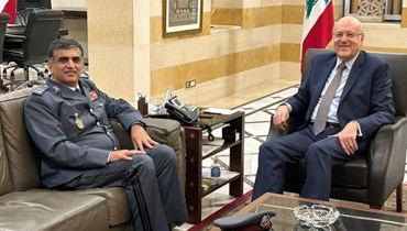 لقاء رئيس الحكومة نجيب ميقاتي واللواء عماد عثمان