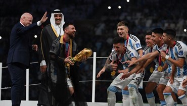من تتويج الأرجنتين بكأس العالم 2022. (أ ف ب)