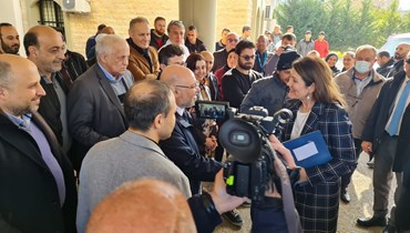 وزير الصحّة فراس الأبيض والسفيرة الأميركية في لبنان دوروثي شيا.