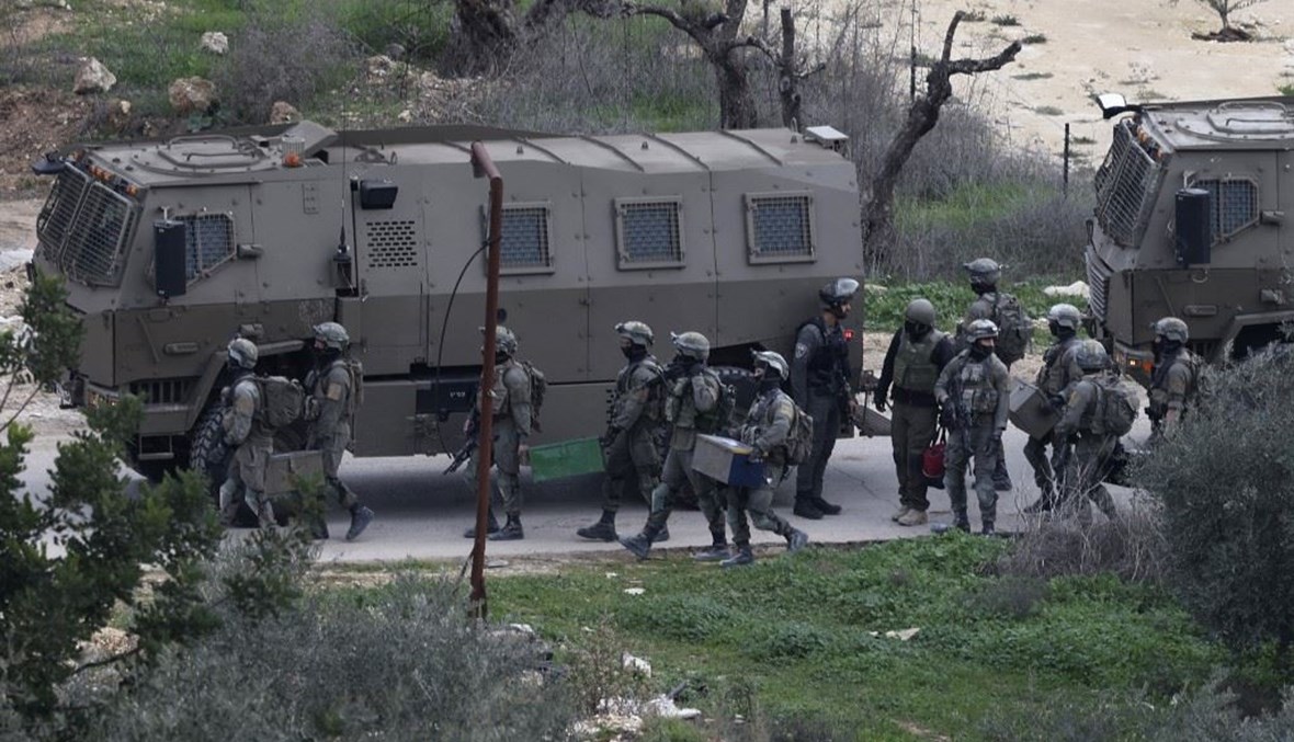 القوات الإسرائيلية في الضفّة الغربية (أ ف ب).