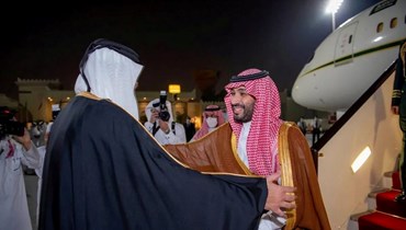 لقاء بين ولي العهد السعودي وأمير قطر (أرشيفية - رويترز).