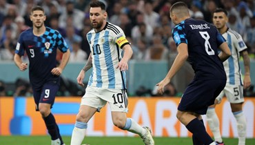 من مباراة الأرجنتين وكرواتيا في كأس العالم.