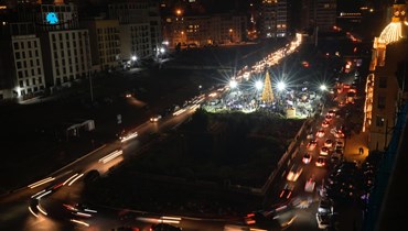 العاصمة بيروت ليلة رأس السنة (تعبيرية- نبيل اسماعيل).
