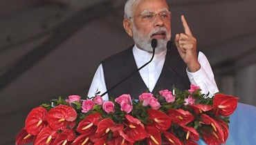  رئيس الوزراء الهندي ناريندرا مودي (أ ف ب).