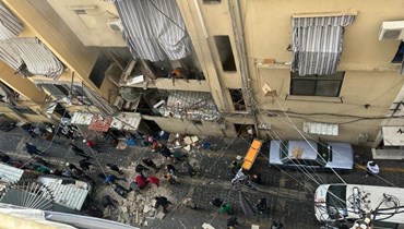 انفجار قارورة غاز داخل منزل في شارع الجزّار - الطريق الجديدة. 
