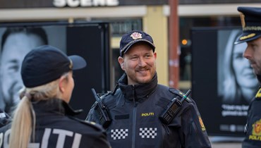 عناصر من شرطة أوسلو (31 ك2 2023، فايسبوك). 