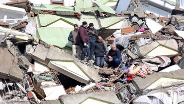 اثار الزلزال في سوريا (أ ف ب).