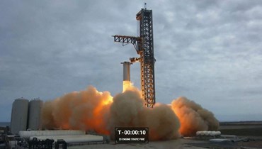 انطلاق صاروخ فضائي (أ ف ب).
