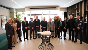 خلال حفل تكريمي للمدير العام للأمن العام اللواء عباس إبراهيم في مقرّ بيروت للاتّحاد العام للمنتجين.
