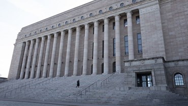 البرلمان الفنلندي في هلسنكي (20 نيسان 2022، أ ف ب).