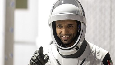  رائد الفضاء الإماراتي سلطان النيادي (أ ف ب). 