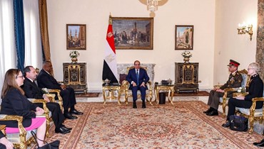 الرئيس المصري عبد الفتاح السيسي. (أ ف ب)