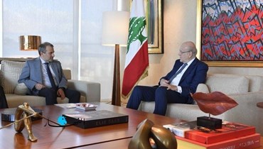 الرئيس نجيب ميقاتي والنائب جبران باسيل.