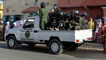 الشرطة في موريتانيا (أ ف ب).