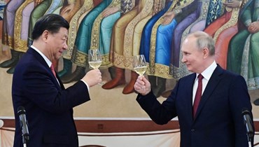 الرئيسان الصيني والروسي. (أ ف ب)