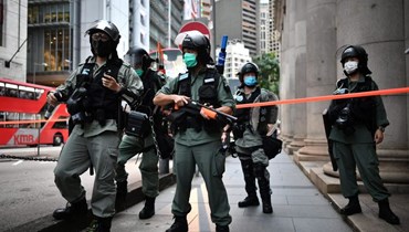 الشرطة في هونج كونج.