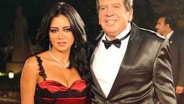 الممثلة رانيا يوسف مع طليقها المنتج محمد مختار.