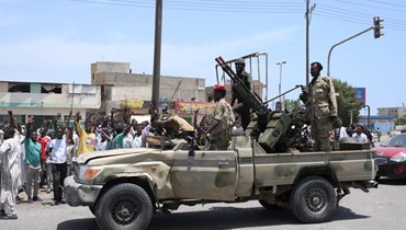 القوات العسكرية التابعة لعبد الفتاح البرخان في السودان (أ ف ب).