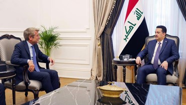 وزير الطاقة والمياه في حكومة تصريف الأعمال وليد فياض ورئيس مجلس الوزراء العراقي المهندس محمد شياع السوداني.