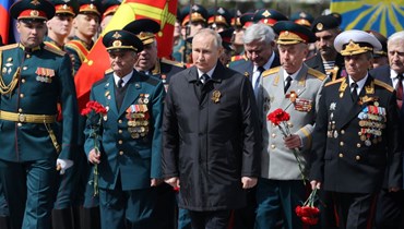 الرئيس الروسي فلاديمير بوتين في ذكرى "يوم النصر" 2022 (أ ب)
